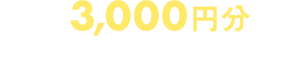 最大3,000円分のAmazonギフト券プレゼント!